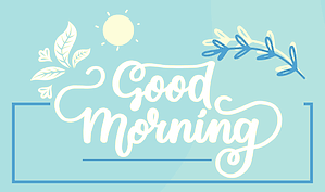 文字 Good morning 01