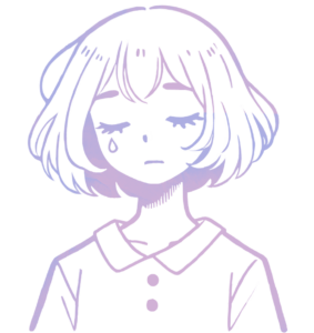 涙を落とす女の子(AI)